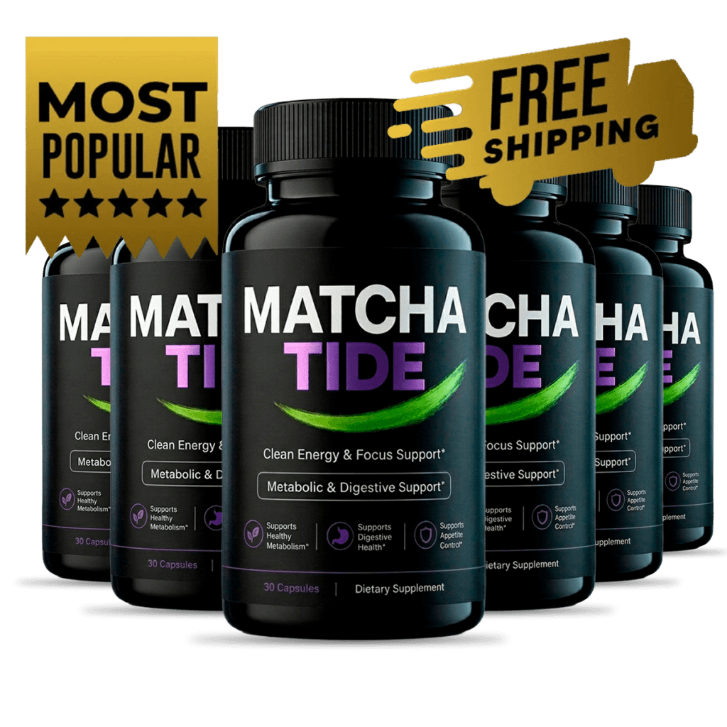 MatchaTide 6 bottle best value supply for consistent natural energy mental clarity metabolic wellness and daily vitality